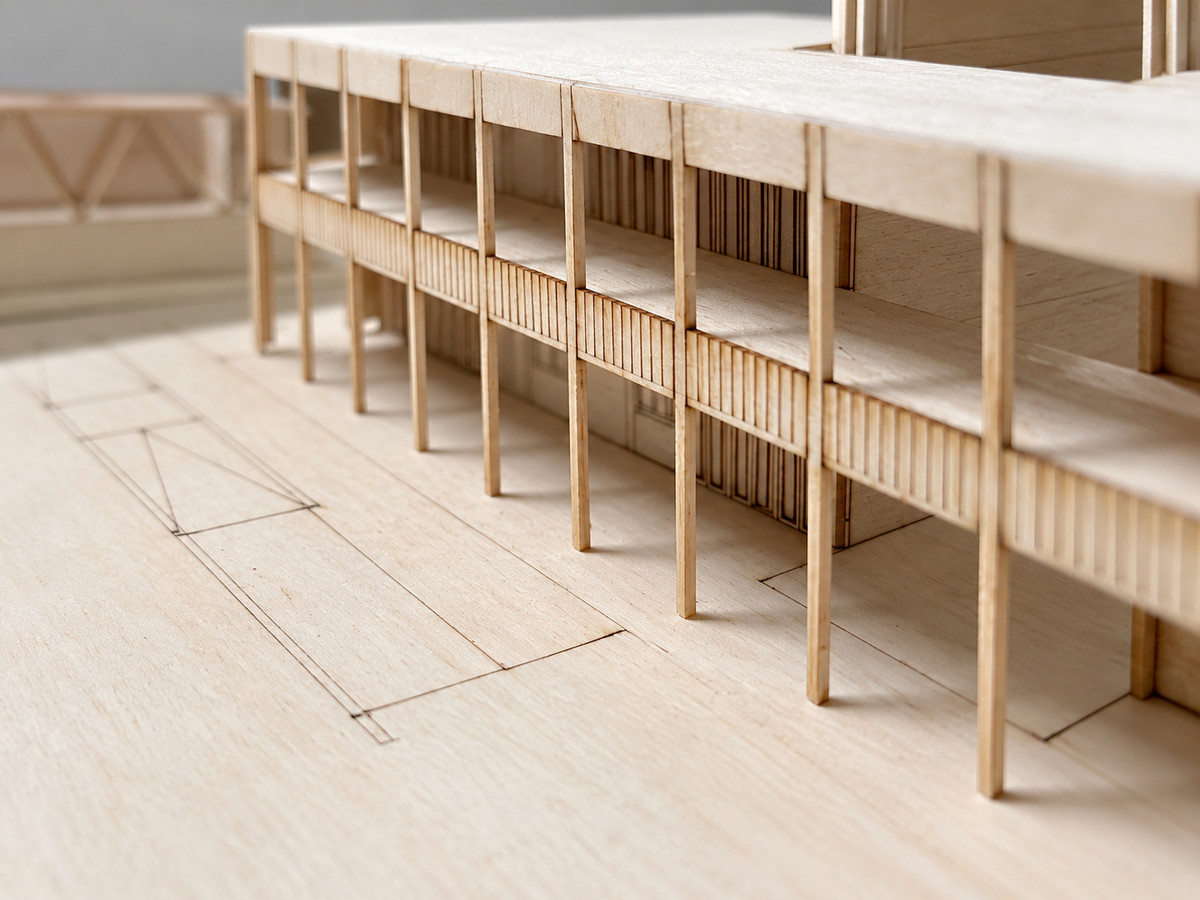 Proceso del modelo — Estructura y base topográfica por curvas de nivel.