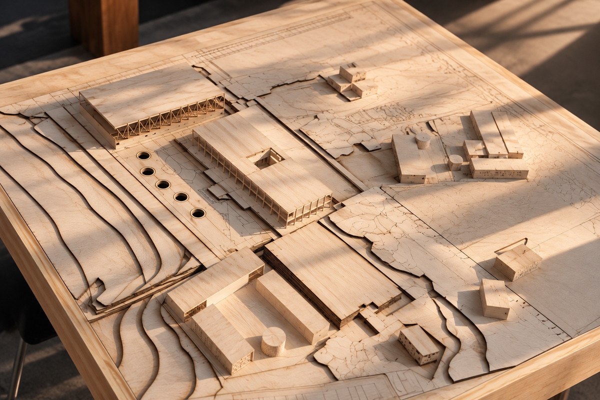 Proceso del modelo — Base y volúmenes en conjunto.